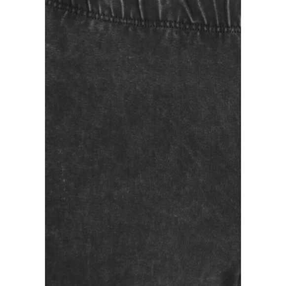 Dark Gray Boho Mineral Wash Flared Stretch Pants - Picture 5 of 6